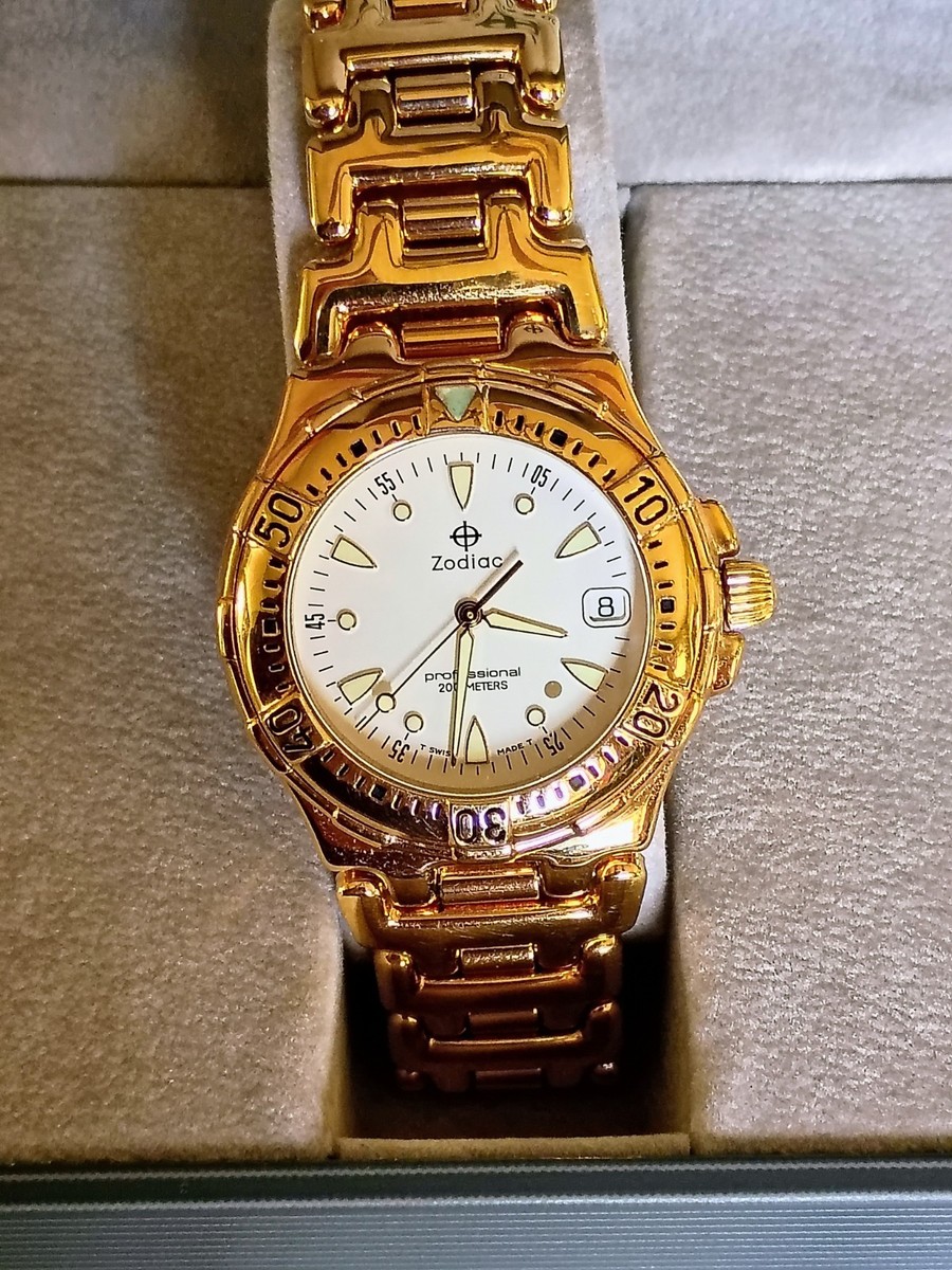 Zodiac professional 200m Swiss 腕時計　ダイバー ZODIAC PROFESSIONAL 200M GP SWISS MEN'S WATCH | eBay