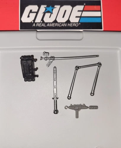 GI Joe Snake Eyes 1989 Complete Weapons Accessories Set Original 80's Hasbro