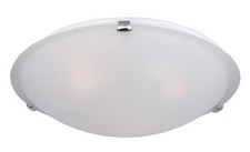 Maxim Lighting 2681FTSN Malaga 3-Light Flush Mount in Satin Nickel