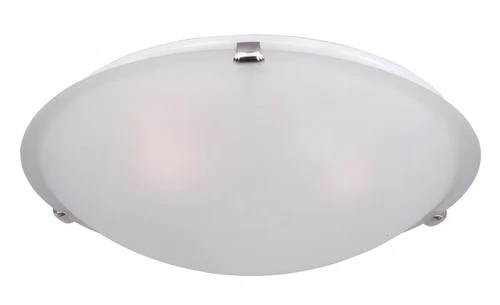 Maxim Lighting 2681FTSN Malaga 3-Light Flush Mount in Satin Nickel - Picture 1 of 2