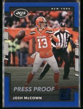 2017 Donruss - Josh McCown #2 Press Pass Blue