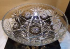 Anchor Hocking Early American cut glass Large Vintage serving bowl 10.75”x4”