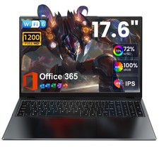 Jumper 17,6 Zoll Laptop Intel N9516GB RAM 640GB SSD Windows 11 Notebook 3,4GHz