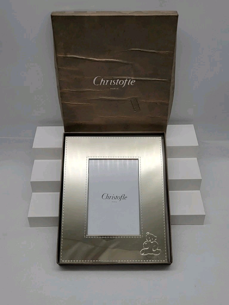 Christofle Frame Teddy Bear 6 x 4" Picture 9.5 x 7.5" Frame