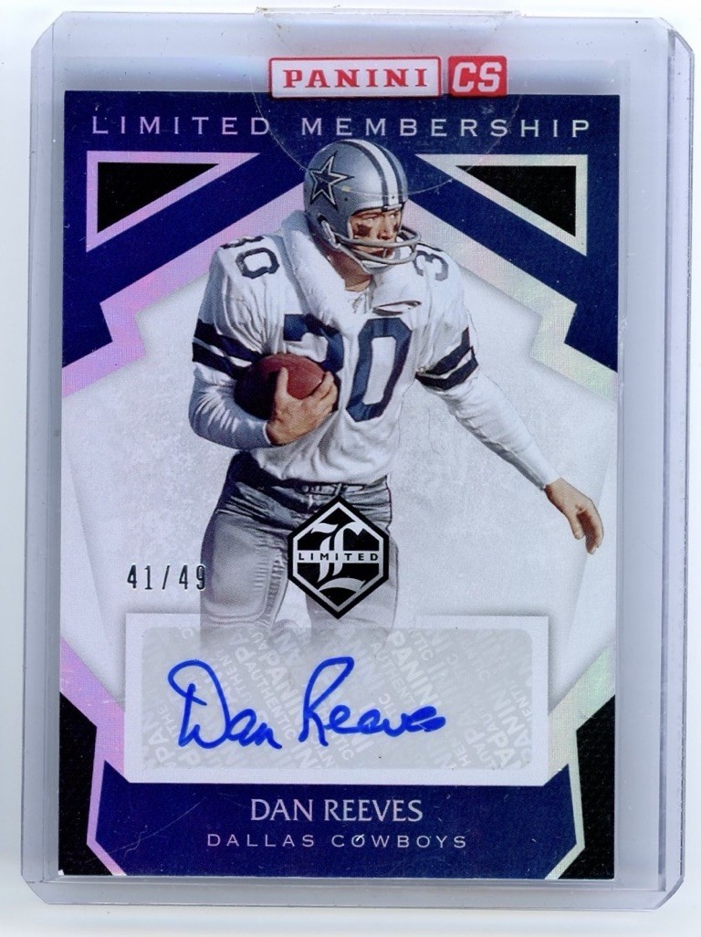 2019 Panini Limited Membership Dan Reeves Autograph Auto /49 Cowboys Sealed