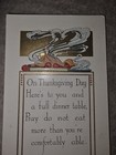 Vintage Thanksgiving Postcard Hot TURKEY POEM POSTCARD 1915 Postmark VT Sent NH! — photo 4