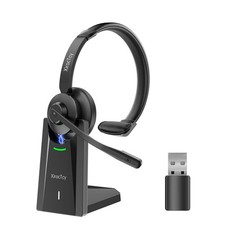 Wireless Headset with Mic for Work, Bluetooth Headset, Mic Clear Calls, Wirel...