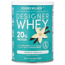 2 X Designer Wellness, Designer Whey�, Natural 100% Whey Protein Powder, French