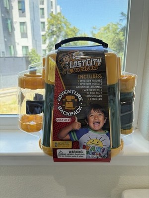Ryan's World Lost City Adventures Adventure Backpack Playset New Sealed