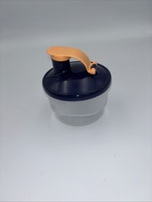 NEW TUPPERWARE Protein Formula Dispenser Baby Food CONTAINER Navy Blue Pour