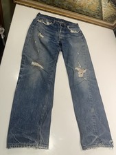 60's 70's vintage levis big E 501 Redline SELVEDGE,DISTRESSED Size 30x28