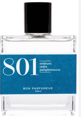 Bon Parfumeur 801 Sea spray, cedar, grapefruit  Fragrance 100ml NEW NO BOX