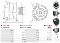 AS-PL A3263 Generator FüR CitroËN Passend FüR Fiat Lancia Mitsubishi Peugeot