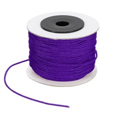 44 Yard 1.5 mm Nylon Rope Cord Braided Cord for Household, Dark Purple