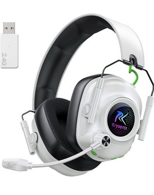 Krysenix KGH2 Gaming Headset Wireless für PS4, PS5, PC Faltbares Kabelloses