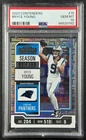 BRYCE YOUNG PSA 10 2023 PANINI CONTENDERS #15 ROOKIE SEASON TICKET PANTHERS 0782