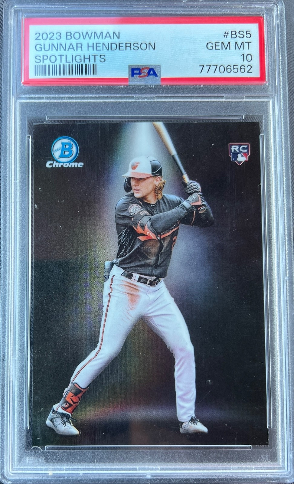 2023 Bowman Spotlights Gunnar Henderson #BS-5 (RC) - PSA 10 view 1