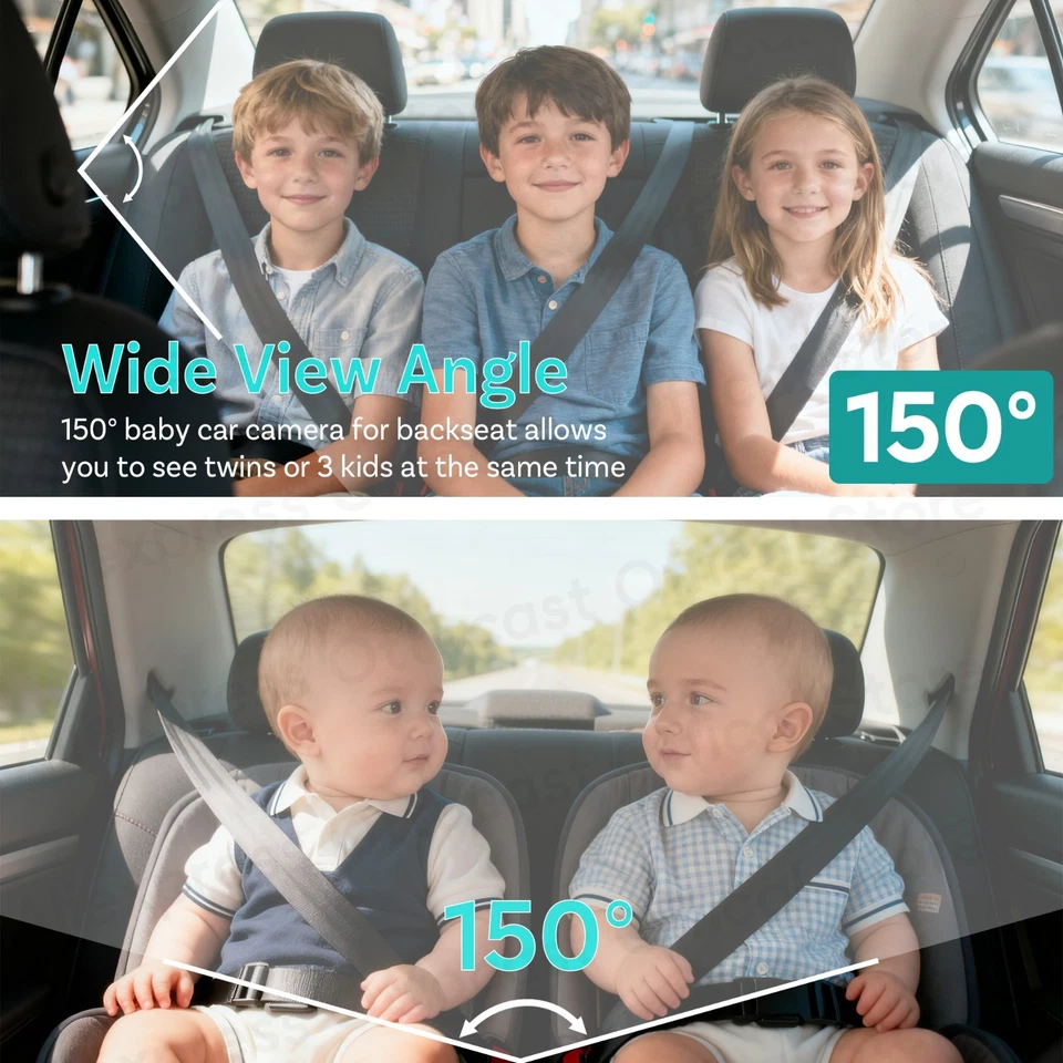 OTTOCAST Cabin Care Car Camera WiFi Baby Rear Seat Monitor Night Vision *Carplay - Image 4 of 4