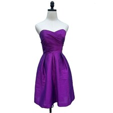 Y2K 2000s Prom Strapless Sweetheart Fuchsia Formal Dress ALFRED SUNG Size 0