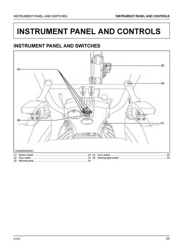 KUBOTA U 10-5 EXCAVATOR OPERATORS MANUAL - STEEL WIRE BIND - STURDY COVERS - Picture 7 of 8