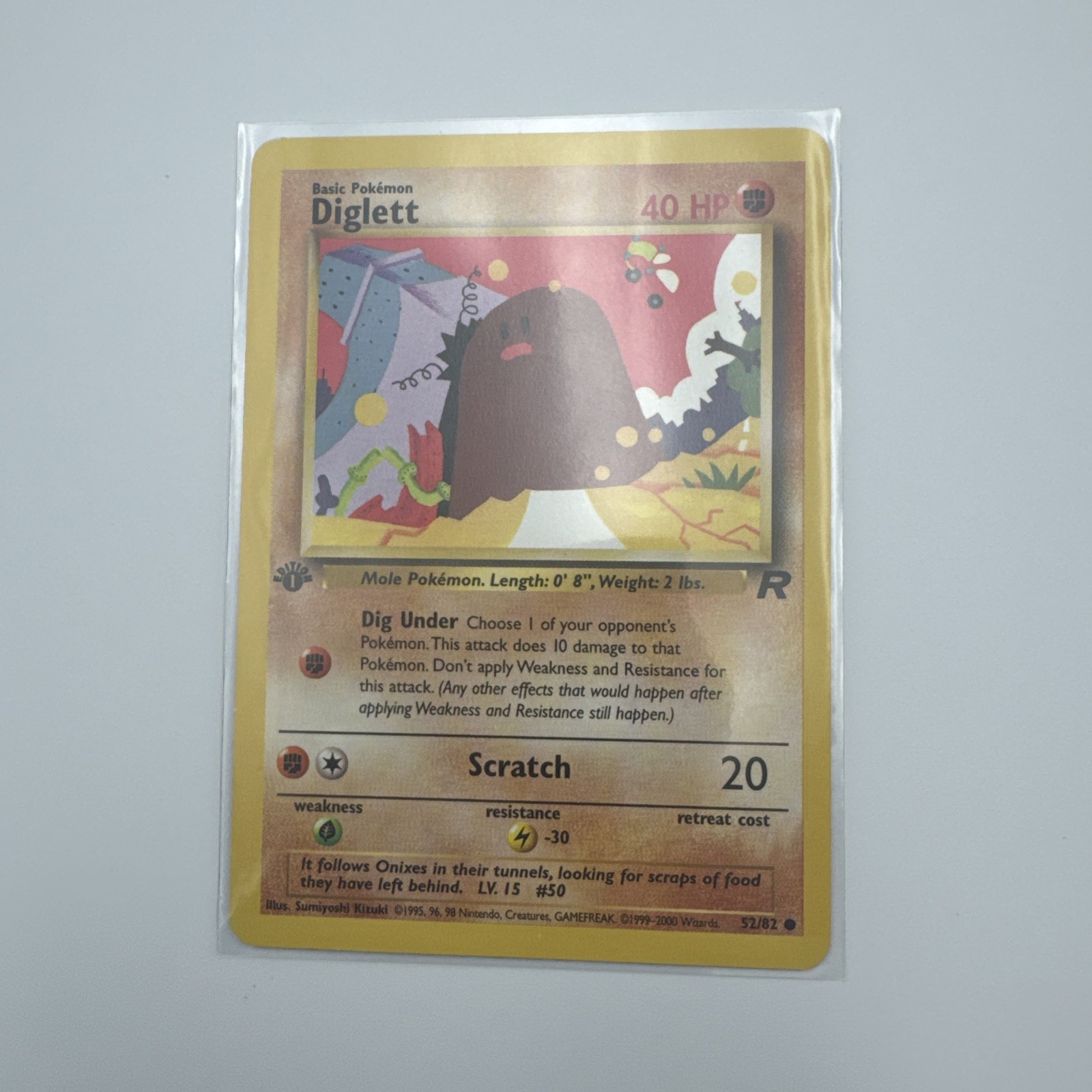 Pokémon 1st Edition Diglett 52/82 Team Rocket NM/MT Vintage Vtg Rare Nintendo