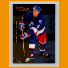 Deron Quint #129 1995 Select Certified Winnipeg Jets Hockey Card NHL NM