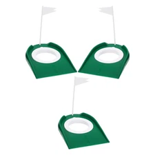  3pcs Golf Putting Trainer - Golf Putting Practice Plates With Removable Cups