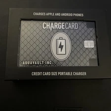 AquaVault Inc - Ultra Thin Credit Card Size Apple & Android Charger - AV10 NIB