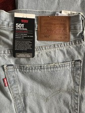Levi's Premium 501 Original Fit Selvedge Light Wash Big "E" Men's Size 35x30