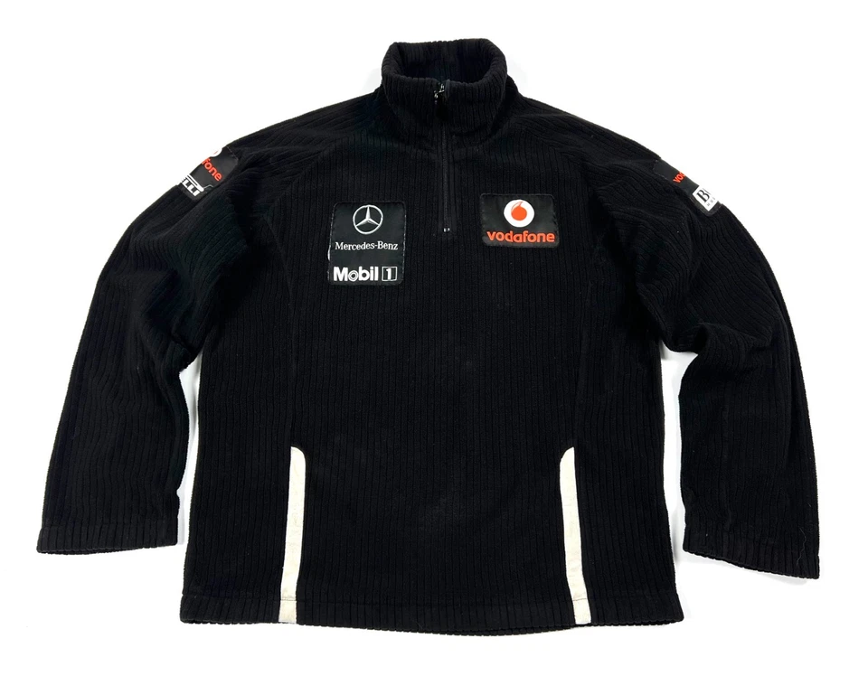 Chaqueta de carreras informal vintage para hombre Mercedes-Benz McLaren 1/4 cremallera polar - L/XL Foto 4 de 4