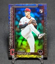 Doug Nikhazy Fanatics Logo Foil Rookie RC 2025 Topps Update Card #US44 Guardians