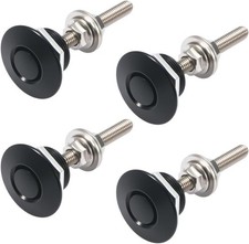 4PCS Universal Aluminum Vehicle Hood Pins, 1.25" Diameter Quick Release Latch