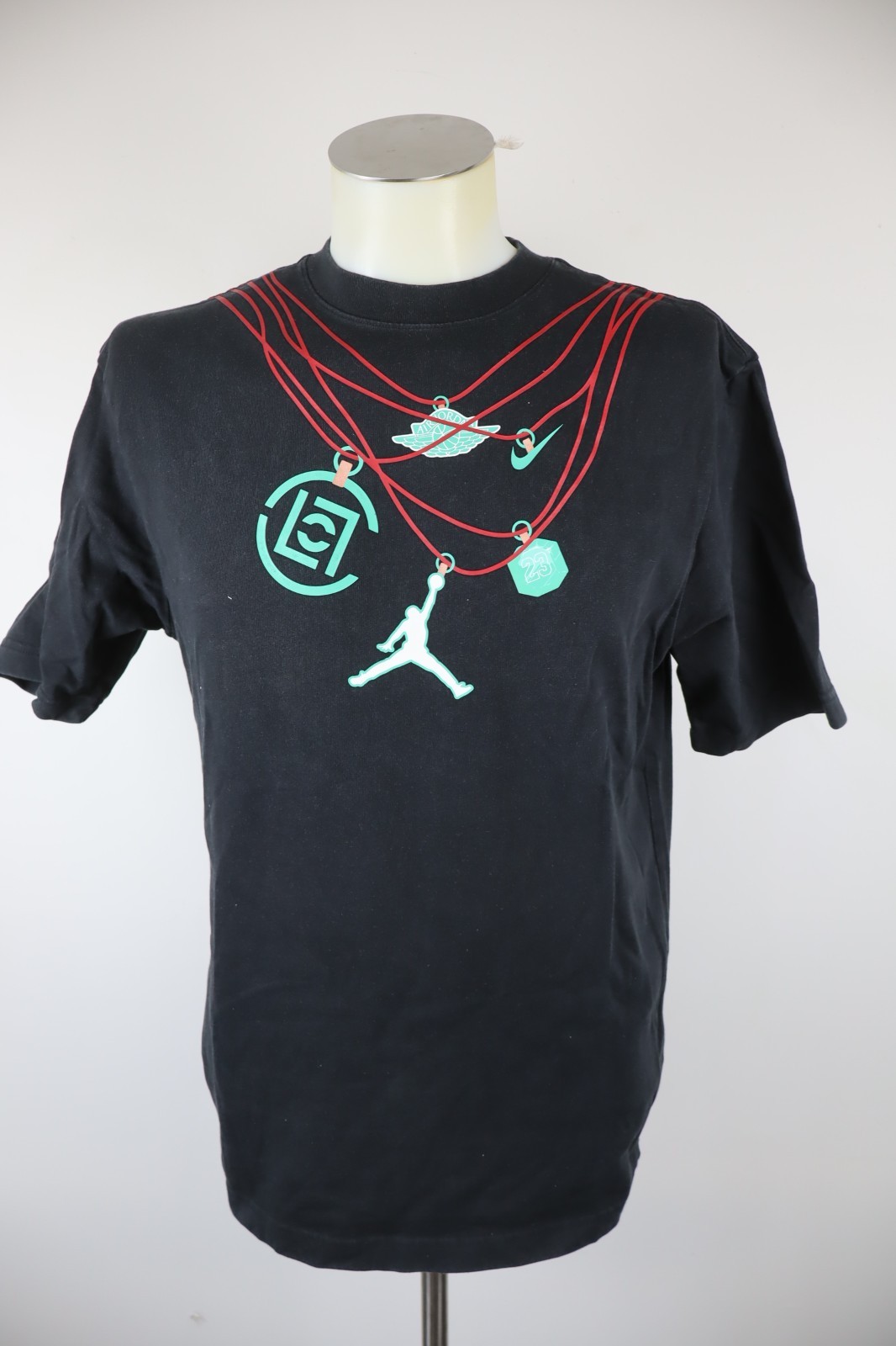 AIR JORDAN MAGLIA UOMO TG S T-SHIRT CASUAL VINTAGE MANICA CORTA COTONE