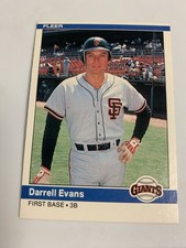 1984 Fleer Darrell Evans San Francisco Giants 