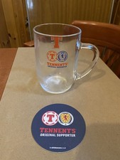 Tennents X Scotland Lager Pint Glass Tankard, For Home Bar/ Man Cave/ World Cup