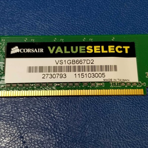 (2) Corsair VS1GB667D2 1GB PC2-5200 DDR2-667 Memory Modules 240 pin - Picture 3 of 4