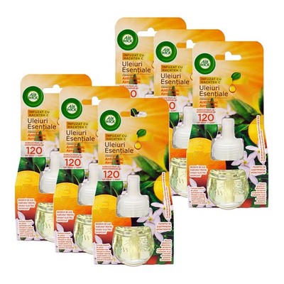 (219,30 EUR/l) 6 x 19 ml Air Wick Duftölflakon Duftstecker Duftöl Anti-Tabak