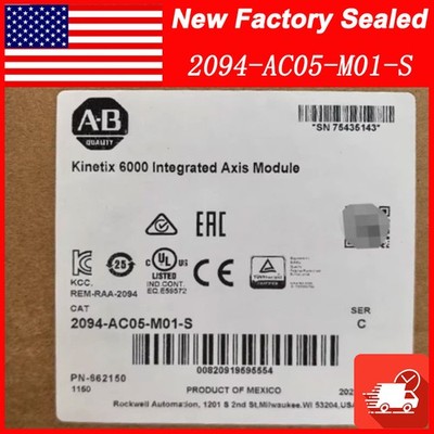 New Factory Sealed AB 2094-AC05-M01-S / C Kinetix 6000 Integrated Axis Module
