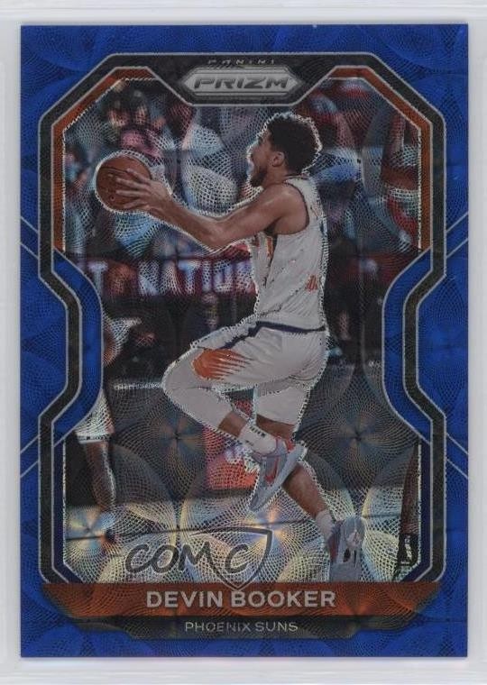 2020-21 Panini Prizm Choice Blue Prizm 13/49 Devin Booker #214 hs9