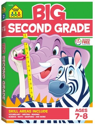 School Zone Big Second Grade Workbook: 320 Pages, 2nd Grade, Word Problems, ...