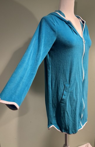 Lands End Girls Aqua Blue Swimsuit Coverup Size 16. - Picture 2 of 7