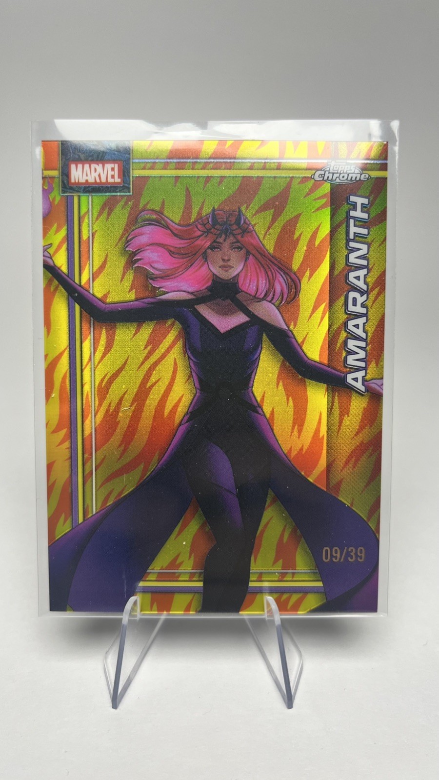2026 TOPPS CHROME MARVEL AMARANTH #4 HUMAN TORCH REFRACTOR #/39