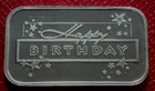 Happy Birthday Art Bar-SilverTowne Mint 1 Troy oz.999 Silver