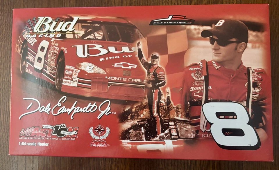 Action Racing Dale Earnhardt Jr. #8 Budweiser Car Hauler 2-Piece Set 2002 - Image 3 of 4