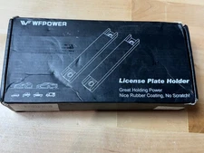 6 PCS WFPOWER Magnetic License Plate Holder Rubber Coating No Scratches LOT