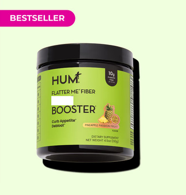 HUM Flatter Me Fiber Booster - Pineapple Passion Fruit 4 oz Free Shipping US
