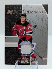 2024-25 Jack Hughes #NR 18 Artifacts NHL Remnants Patch Game Worn NJ Devils 
