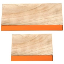 2-Pack Screen Printing Squeegees, 75 Durometer Wooden Ink Scrapers, 9.4     ...
