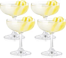 True Coupe Glass, Martini Glasses MultiUse/Occasion Home Bar Accessories 7Oz 4Ct