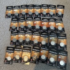 29 Duracell 2016 Lithium 3V Coin Batteries Exp2030 New, Sealed